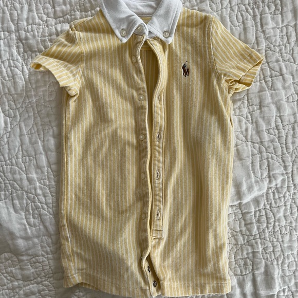 Ralph Lauren One Pieces Ralph Lauren Striped Knit Oxford Shortall
